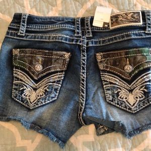 NWT Camo and jean shorts